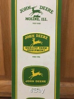 JOHN DEERE Tractor Metal Farm Equipment Vintage Look Nothing Runs Like A Deere 3