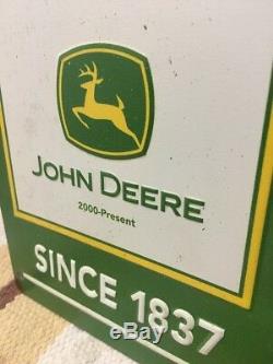 JOHN DEERE Tractor Metal Farm Equipment Vintage Look Nothing Runs Like A Deere 3