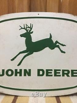 JOHN DEERE Tractor Metal Farm Equipment Vintage Style Runs Like A Deere 2