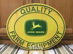 JOHN DEERE Tractor Metal Quality Farm Equipment Signs Implements Tractors