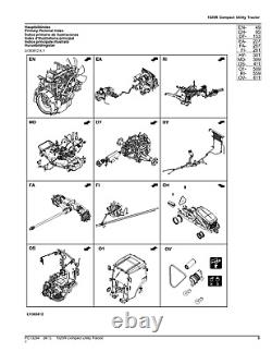 John Deere 1025r Tractor Parts Catalog Manual Pc13294