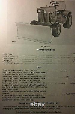 John Deere 110 112 Lawn Garden Tractor & 43 Plow Blade Owner & Parts 3 Manual s