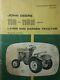 John Deere 110 Round Fender Garden Tractor & 30 Tiller Owner & Parts (2 Manuals)