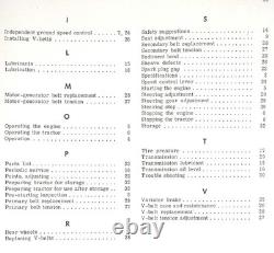 John Deere 110 Round Fender Lawn Garden Tractor Owners & Parts Manual 1964 3551