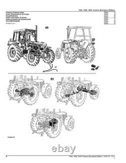 John Deere 1640 1840 2040 Tractor Parts Catalog Manual