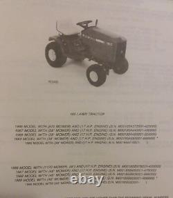 John Deere 170 175 180 185 Lawn Tractor Parts Manual PC-2056 Garden Yard Mower