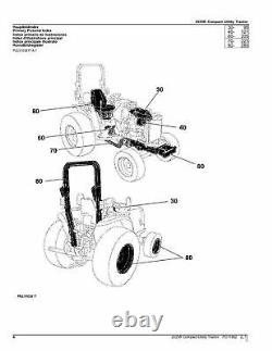 John Deere 2025r Tractor Parts Catalog Manual