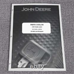 John Deere 210K Tractor Loade Parts Catalog Manual PC10870