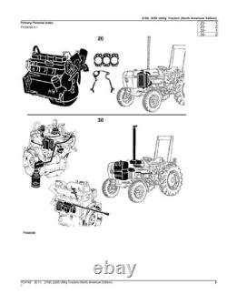 John Deere 2150 2255 Tractor Parts Catalog Manual