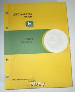 John Deere 2150 2255 Tractor Parts Catalog Manual Book JD ORIGINAL! PC-4182 4-86
