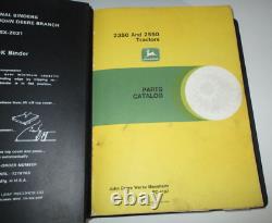 John Deere 2350 2550 Tractor Parts Catalog Manual Book PC-4187 8-82 JD ORIGINAL