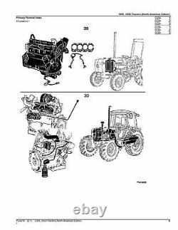John Deere 2355 2555 Tractor Parts Catalog Manual