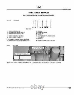 John Deere 2520 Tractor Parts Catalog Manual #1