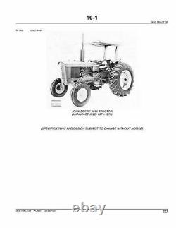 John Deere 2630 Tractor Parts Catalog Manual