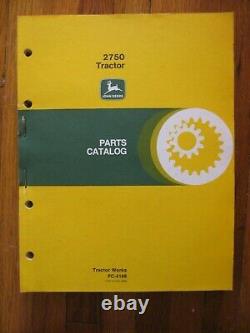 John Deere 2750 Tractor Parts Catalog Manual ORIGINAL PC-4188