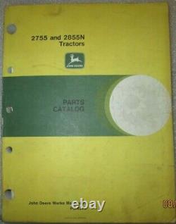 John Deere 2755 & 2855N Tractors Parts Manual Catalog Book Factory Original OEM