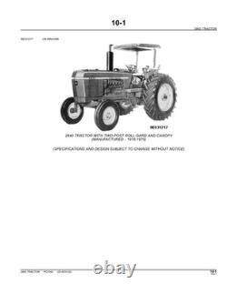 John Deere 2840 Tractor Parts Catalog Manual