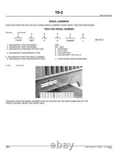 John Deere 2840 Tractor Parts Catalog Manual