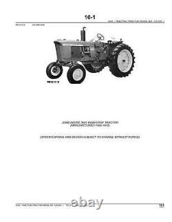 John Deere 3020 Tractor Parts Catalog Manual #2