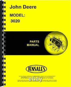 John Deere 3020 Tractor Parts Manual (SN# 0-122,999) JD-P-PC858