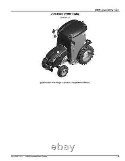 John Deere 3039r Tractor Parts Catalog Manual