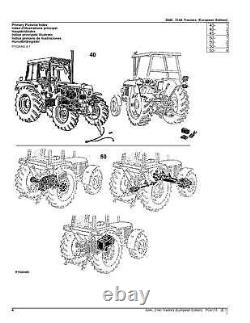 John Deere 3040 3140 Tractor Parts Catalog Manual European Pc4175