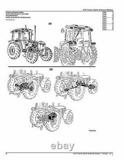 John Deere 3155 Tractor Parts Catalog Manual