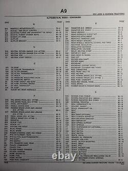 John Deere 322 Lawn Garden Tractor Parts Manual Catalog PC-2149 Yanmar Gasoline