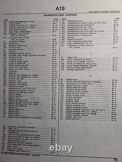 John Deere 322 Lawn Garden Tractor Parts Manual Catalog PC-2149 Yanmar Gasoline