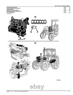 John Deere 3640 Tractor Parts Catalog Manual