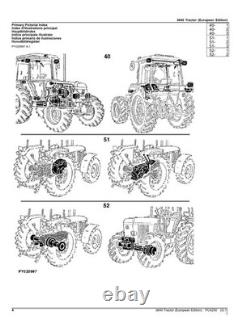 John Deere 3640 Tractor Parts Catalog Manual