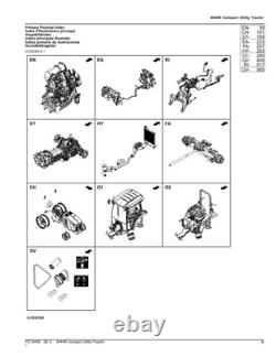 John Deere 4044r Tractor Parts Catalog Manual #2