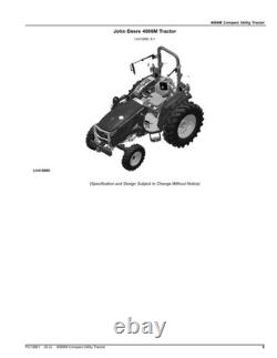 John Deere 4066m Tractor Parts Catalog Manual