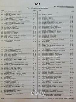John Deere 420 Lawn Garden Tractor Parts Manual Catalog PC-1925 1983-up Onan Gas