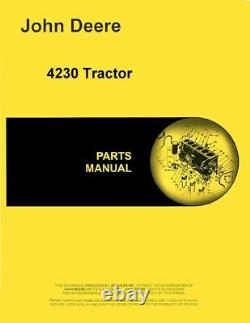 John Deere 4230 Tractor Parts Manual Catalog pc1294