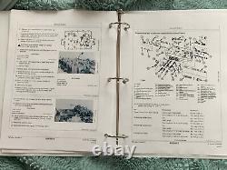 John Deere 425 445 455 TM1517 lawn garden tractor service & parts manual binder