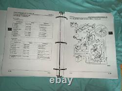 John Deere 425 445 455 TM1517 lawn garden tractor service & parts manual binder