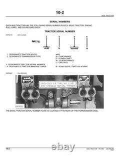 John Deere 4430 Tractor Parts Catalog Manual John Deere 4430 Tractor Parts Catalog Manual