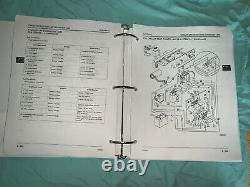 John Deere 445 455 TM1517 lawn garden tractor service & parts manual binder