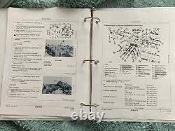 John Deere 455 TM1517 lawn garden tractor service & parts manual binder