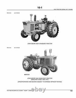 John Deere 5020 Tractor Parts Catalog Manual #1