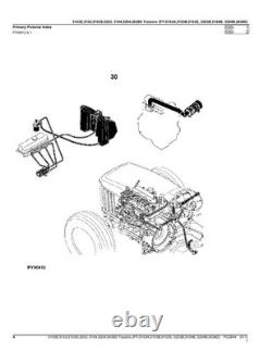 John Deere 5038d 5103e 5103 5103s 5203 5104 5204 Tractor Parts Catalog Manual