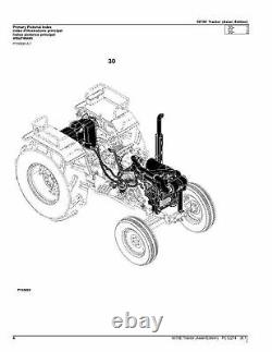 John Deere 5075e Tractor Parts Catalog Manual #5