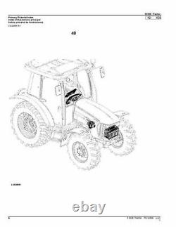 John Deere 5100e Tractor Parts Catalog Manual #1