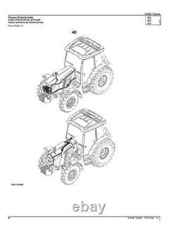 John Deere 5100e Tractor Parts Catalog Manual #2