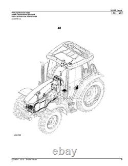 John Deere 5100m Tractor Parts Catalog Manual Pc13351