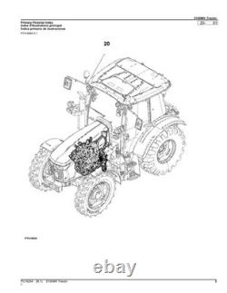 John Deere 5100mh Tractor Parts Catalog Manual Pc16254