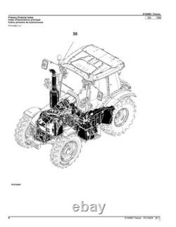 John Deere 5100mh Tractor Parts Catalog Manual Pc16254