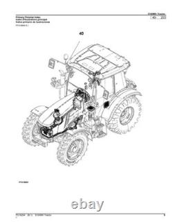 John Deere 5100mh Tractor Parts Catalog Manual Pc16254