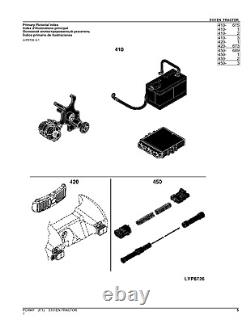 John Deere 5101en Tractor Parts Catalog Manual